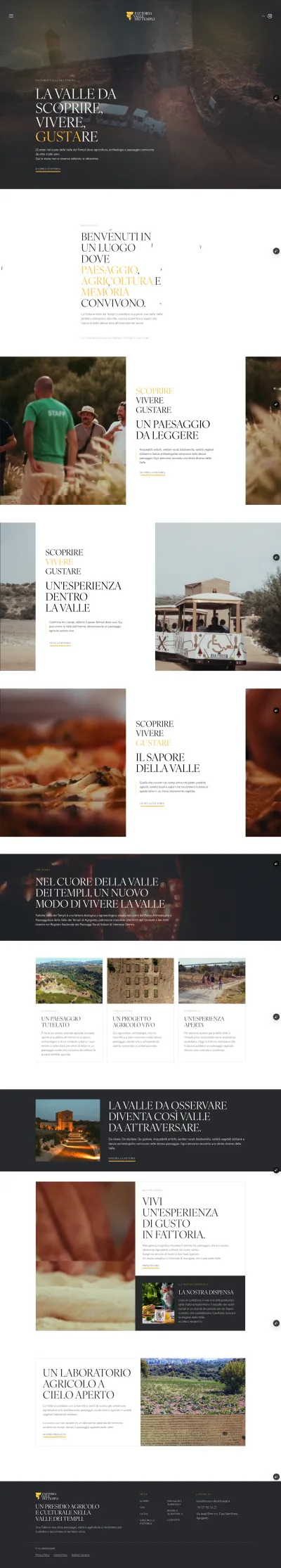 Pagina completa del sito Fattoria Valle dei Templi